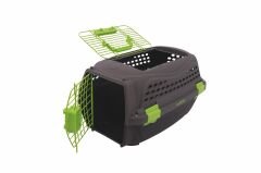 M-Pets Eco Giro Carrier Kedi ve Küçük Irk Köpek Taşıma Çantası 51.6x32.7x29.6 Cm Siyah/Yeşil Medium