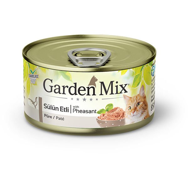 Garden Mix Sülünetli Tahılsız Kıyılmış Konserve Kedi Maması 85 Gr