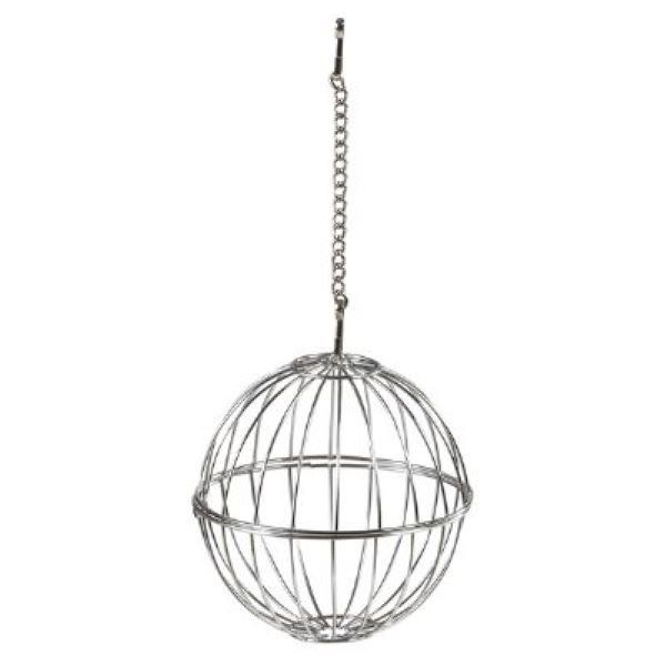 Qh Pet Cage Metal Küre Şekilli Hamaster Kemirgen Yeşillik Kabı 10 Cm