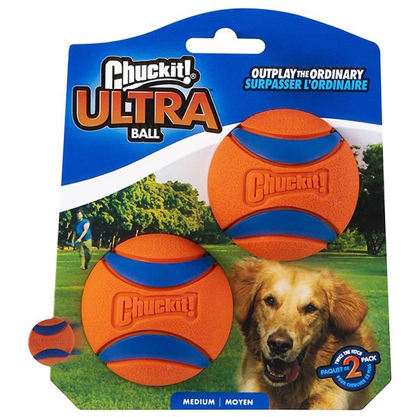 Chuckit Ultra Ball 2'li Köpek Oyun Topu Oyuncağı Orta Turuncu