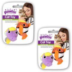 Pawise Balık Kedi Oyuncağı 2 Adet Renkli