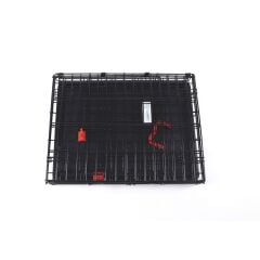 M-Pets Voyager Tekerlekli İki Kapılı Kedi ve Köpek Kafesi 91x58x63 Cm Siyah Large