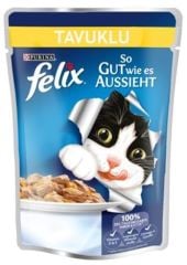 Felix Tavuklu Yetişkin Konserve Kedi Maması 100 Gr