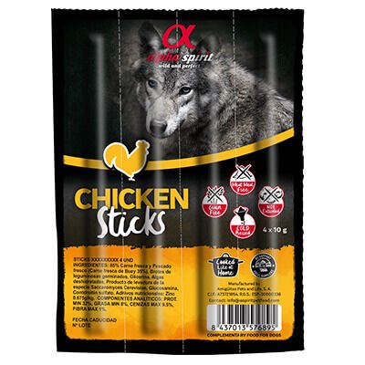 Alpha Spirit Tavuklu Sticks Köpek Ödülü 4x10 Gr