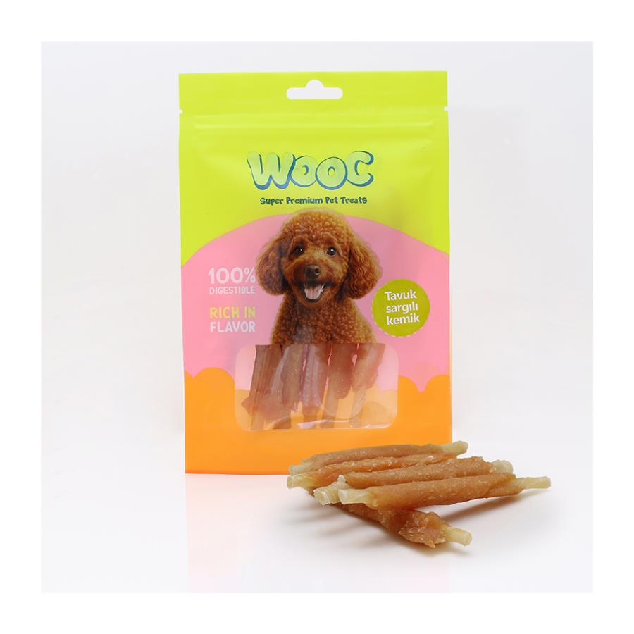 Wooc Tavuk Sargılı Kemik Köpek Ödülü 75 Gr