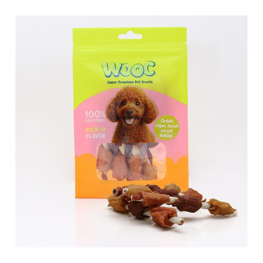 Wooc Ördek, Ciğer, Tavuk Sargılı Köpek Ödülü 75 Gr