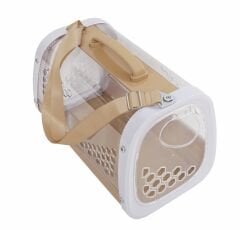 M-Pets Honey Kedi ve Küçük Irk Köpekler için Taşıma Çantası 59.1x38.1x35.4 Cm Kahverengi