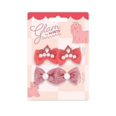 M-Pets Glam Fiyonklu Kedi ve Köpekler İçin Aksesuar Toka Kırmızı