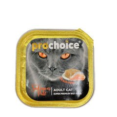 Prochoice Adult Pate Somonlu Alu Tray Yetişkin Konserve Kedi Maması 100 Gr