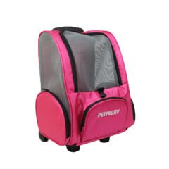 Petpretty Kedi ve Köpek Çekçekli Sırt Taşıma Çantası Pembe
