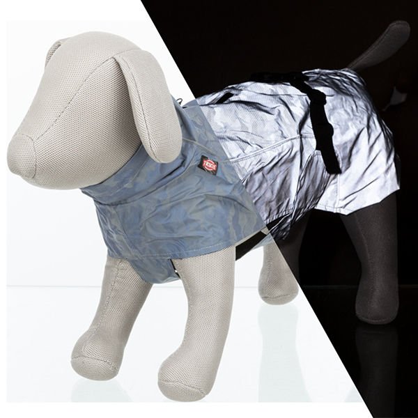 Trixie Lunas Fosforlu Reflektiv Köpek Yağmurluğu Mavi Large 62 Cm