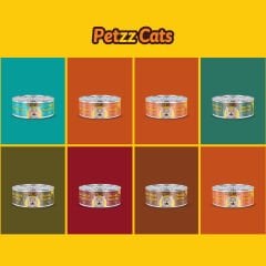 PetzzCats Karışık Konserve Kedi Maması 70 Gr 8 Adet