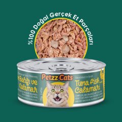 PetzzCats Ton Balıklı Karışık Konserve Kedi Maması 70 Gr 4 Adet