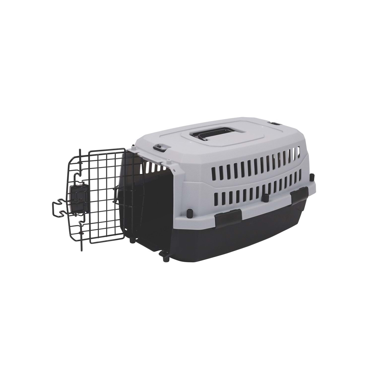 M-Pets Viaggio Carrier Lata Kedi ve Küçük Irk Köpek Taşıma Çantası 58.4x38.7x33 Cm Gri/Siyah Small
