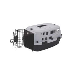 M-Pets Viaggio Carrier Iata Kedi ve Küçük Irk Köpek Taşıma Çantası 58.4x38.7x33 Cm Gri/Siyah Small