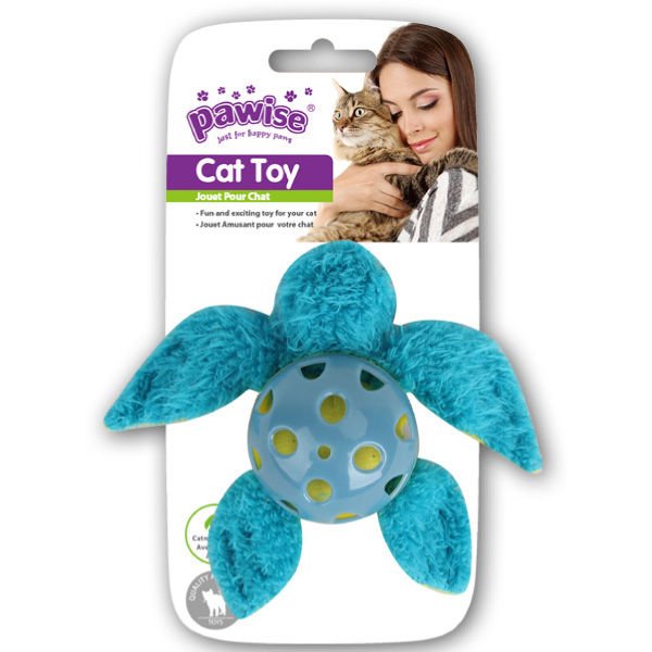 Pawise Catnipli Peluş Kaplumbağa Kedi Oyuncağı 17 Cm