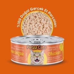 PetzzCats Tavuklu Karışık Konserve Kedi Maması 70 Gr 4 Adet