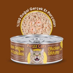 PetzzCats Tavuklu Karışık Konserve Kedi Maması 70 Gr 4 Adet