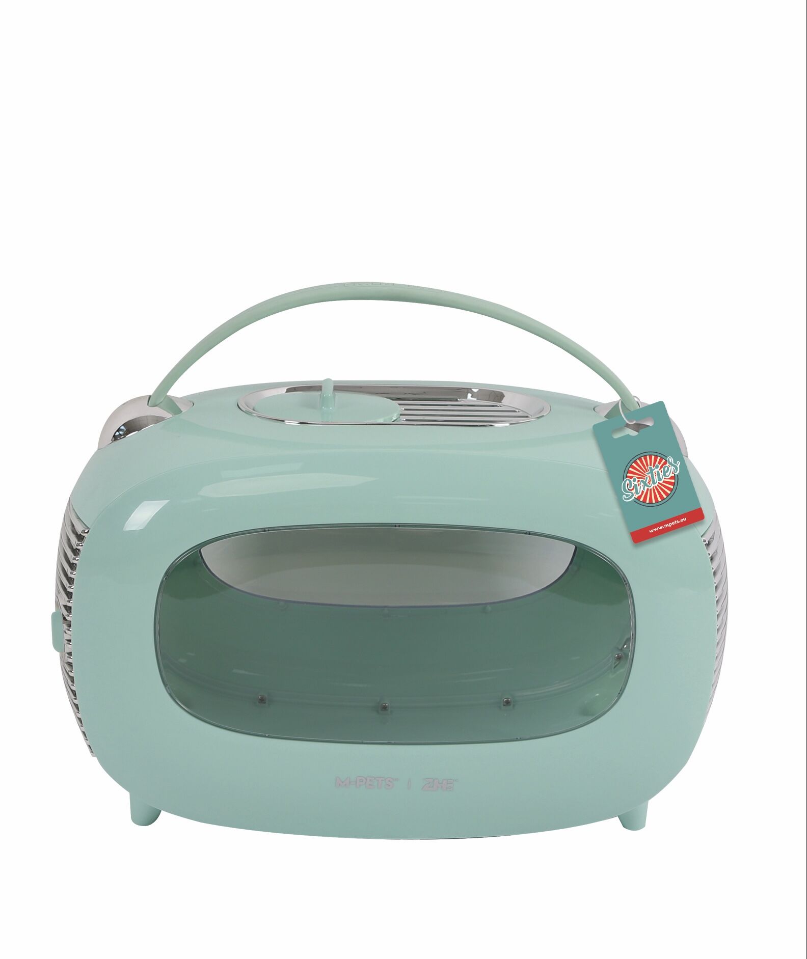 M-Pets Sixties Classic Kedi ve Küçük Irk Köpek Taşıma Çantası 48x29x30 Cm Mavi