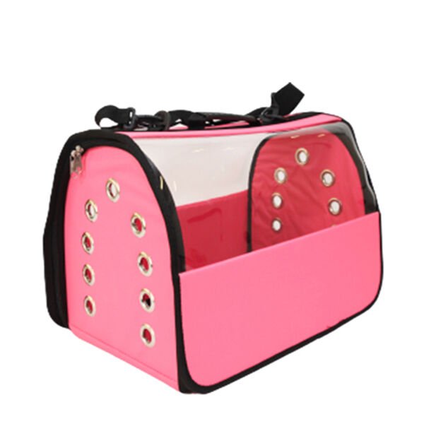 Petpretty Flybag Şeffaf Taşıma Çantası Pembe 30x30x49 Cm