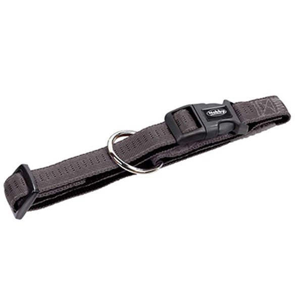 Nobby Soft Grip Emniyet Kilitli Köpek Boyun Tasması 25-35 cm X 15 mm - Gri