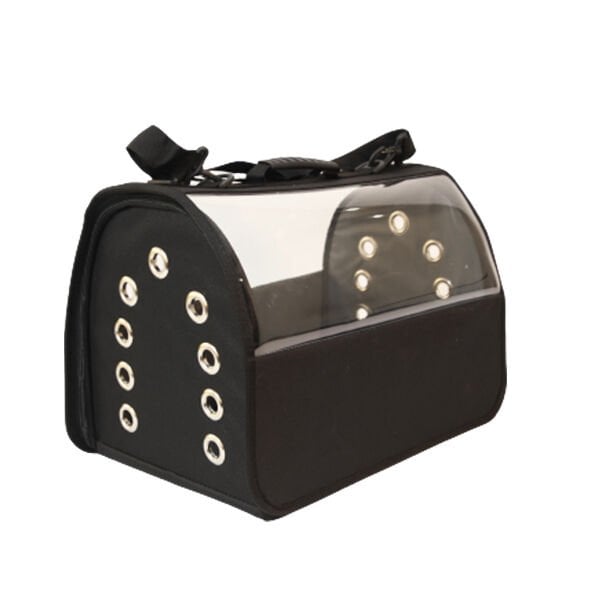 Petpretty Flybag Şeffaf Taşıma Çantası Siyah 30x30x49 Cm