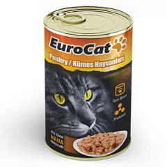 Euro Cat Kümes Hayvanlı Yetişkin Konserve Kedi Maması 415 Gr