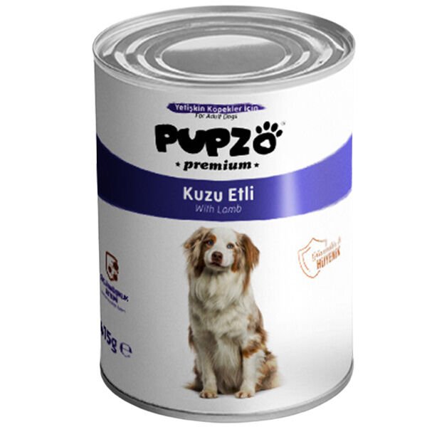 Pupzo Kuzu Etli Ve Parça Etli Yetişkin Köpek Konservesi 415 Gr