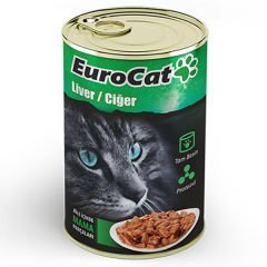 Euro Cat Ciğerli Yetişkin Konserve Kedi Maması 415 Gr