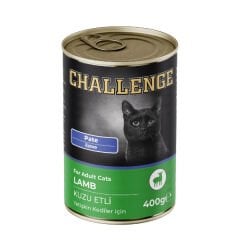 Challenge Pate Kuzu Etli Yetişkin Konserve Kedi Maması 400 Gr