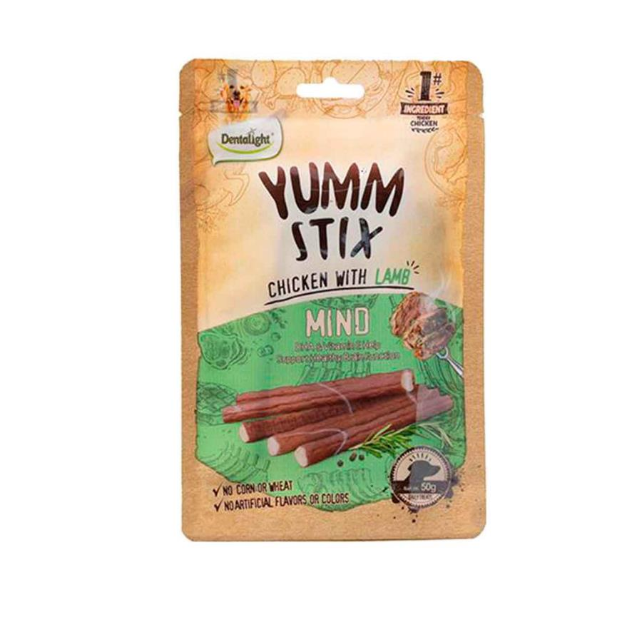 Dentalight Yumm Stick Mind Tavuklu ve Kuzu Etli Köpek Ödül Çubuğu 50 Gr