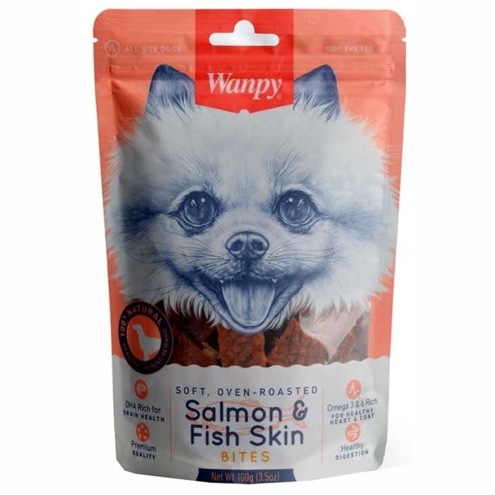 Wanpy Gerçek Somon Dilimleri Köpek Ödülü 100 gr