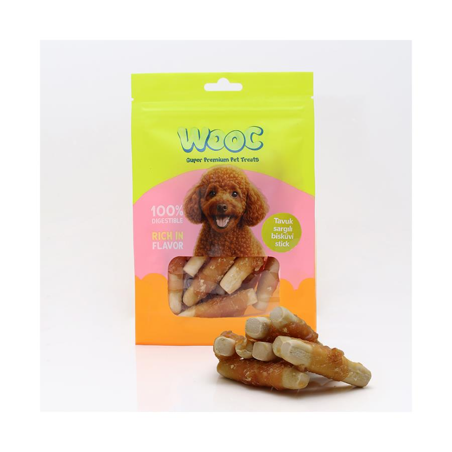 Wooc Tavuk Sargılı Bisküvi Stick Köpek Ödülü 75 Gr