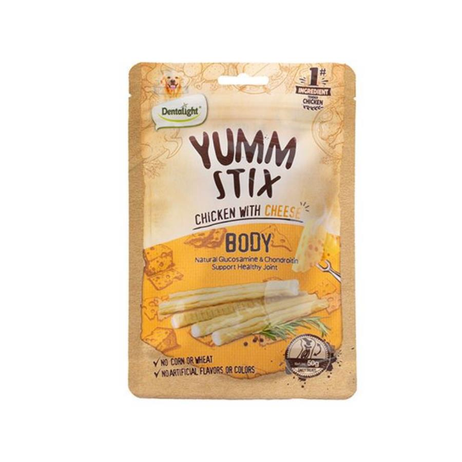 Dentalight Yumm Stick Body Tavuklu ve Peynirli Köpek Ödül Çubuğu 50 Gr