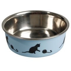 Flamingo Bella Kedi Mama Ve Su Kabı Mavi 11 cm