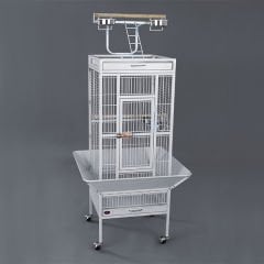 Dayang Ayaklı Papağan Kafesi Beyaz 45.7x45.7x156 Cm