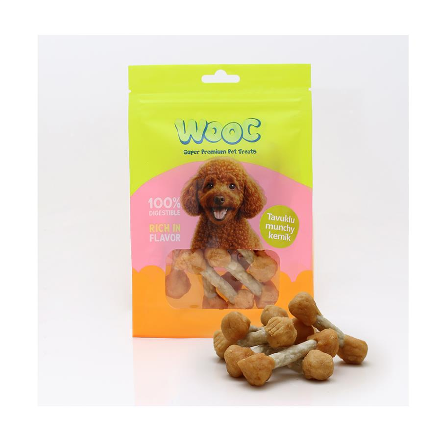 Wooc Tavuklu Munchy Kemik Köpek Ödülü 75 Gr