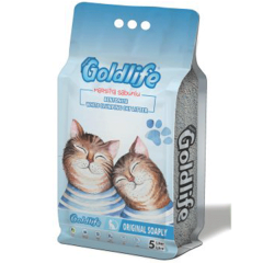GoldLife Marsilla Sabunlu Topaklanan Bentonit İnce Taneli Kedi Kumu 5 Lt