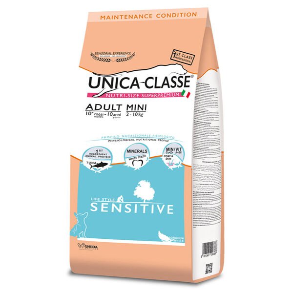 Unica Classe Adult Mini Sensitive Ton Balıklı Küçük Irk Yetişkin Köpek Maması 2 Kg