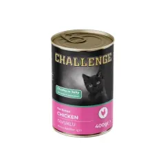 Challenge Tavuklu Yavru Konserve Kedi Maması 1 Adet 400 Gr
