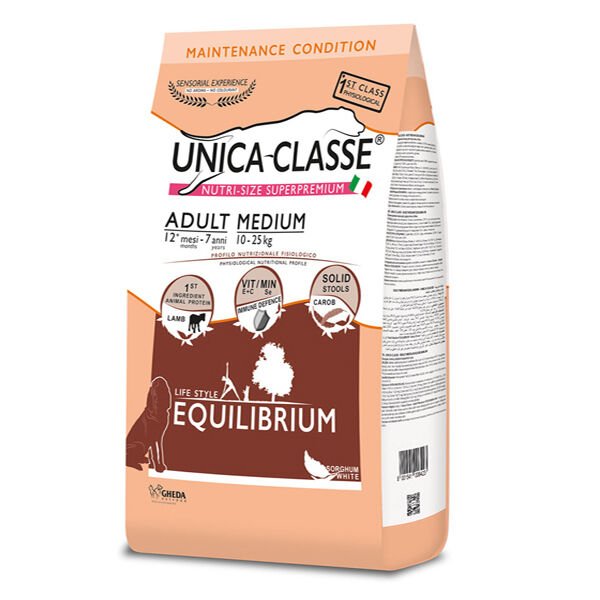 Unica Classe Adult Equilibrium Kuzu Etli Orta Irk Yetişkin Köpek Maması 12 Kg