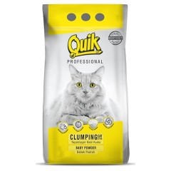 Quik Bebek Pudralı Bentonit Topaklanan Kedi Kumu İnce 5 Lt