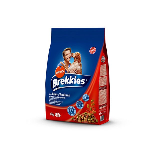 Brekkies Excel Sığır Etli ve Sebzeli Yetişkin Köpek Maması 4 Kg