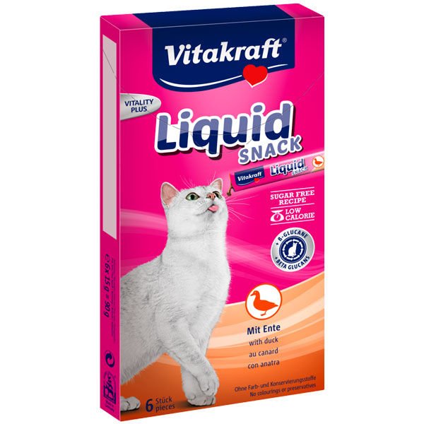 Vitakraft Ördek Ve Beta Glucan Katkılı Sıvı Kedi Ödülü 90 Gr