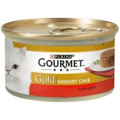 Gourmet Gold Savoury Cake Sığır Etli Konserve Kedi Maması 85 Gr
