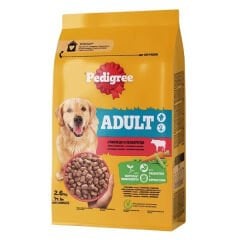Pedigree Adult Sığır Etli ve Sebzeli Yetişkin Köpek Maması 2.6 Kg