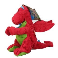 Petzz Koş Getir Sesli Peluş Dinazor Köpek Oyuncağı Kırmızı 30 Cm