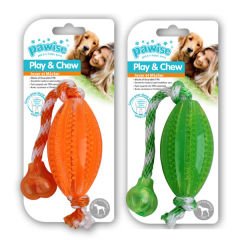 Pawise İpli Rugby Topu Köpek Kemirme Oyuncağı 40 Cm