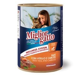 Miglior Dana ve Havuçlu Pate Yetişkin Konserve Kedi Maması 400 Gr
