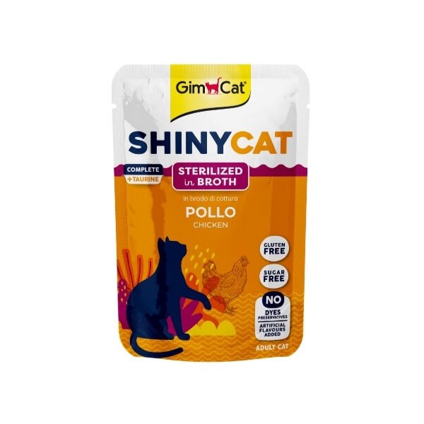 Gimcat Shinycat Sos İçinde Tavuklu Pouch Kısırlaştırılmış Konserve Kedi Maması 70 Gr